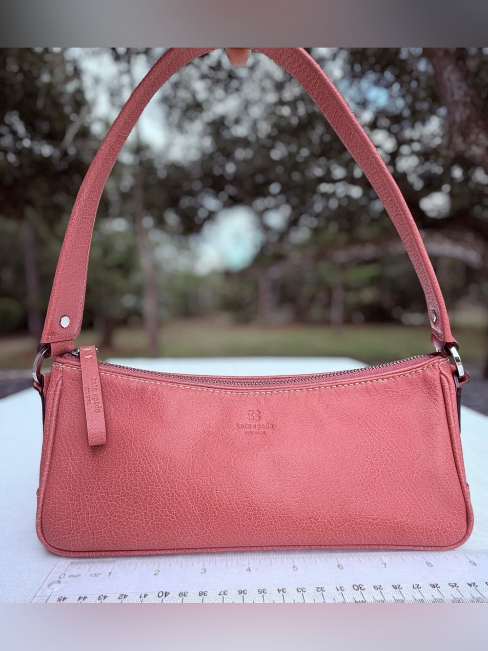 Kate Spade Pink Leather Cylinder Bag - Y2K Style